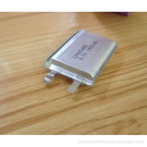 Lithium Polymer Battery, GSP803450-3.7V, 1,400mAh for GPS Navigator, UN/UL-certified, Rechargeable